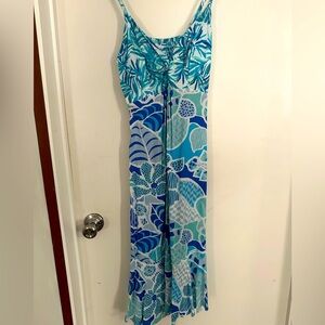 Spaghetti strap ocean dress
